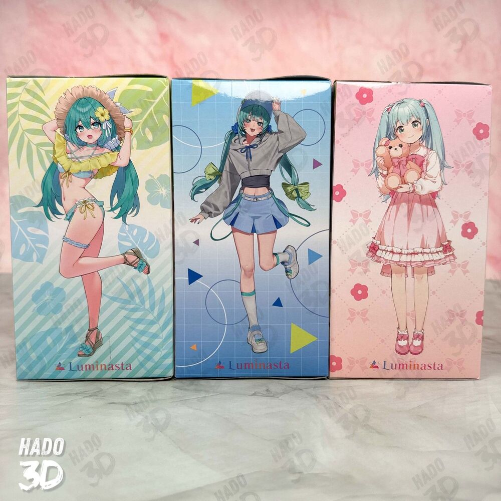Hatsune Miku Figure Hatsune Miku Conceptual Series Vol 1-3 Figure Set Luminasta - Picture 5 of 7